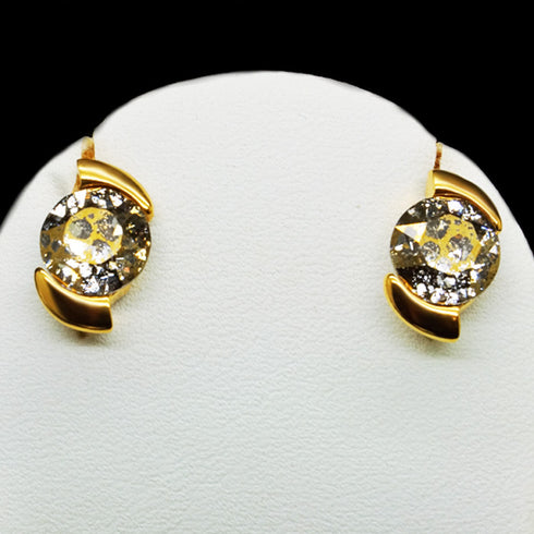 Auskari "Piena Ceļš (Gold Patina)" ar Swarovski™ kristāliem